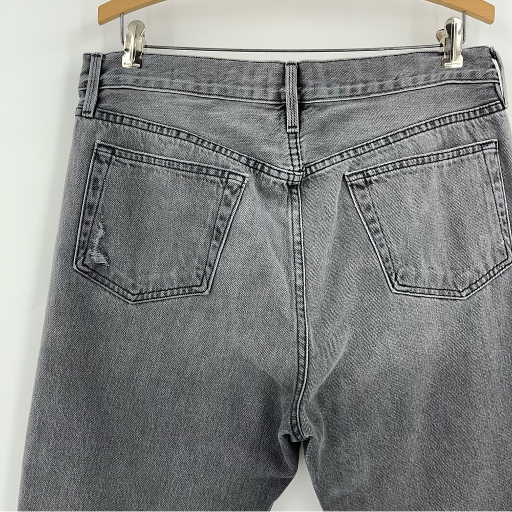 Frame 29x24 Le Stevie Raw Edge boyfriend Jeans 0027 light gray distressed - Picture 10 of 13